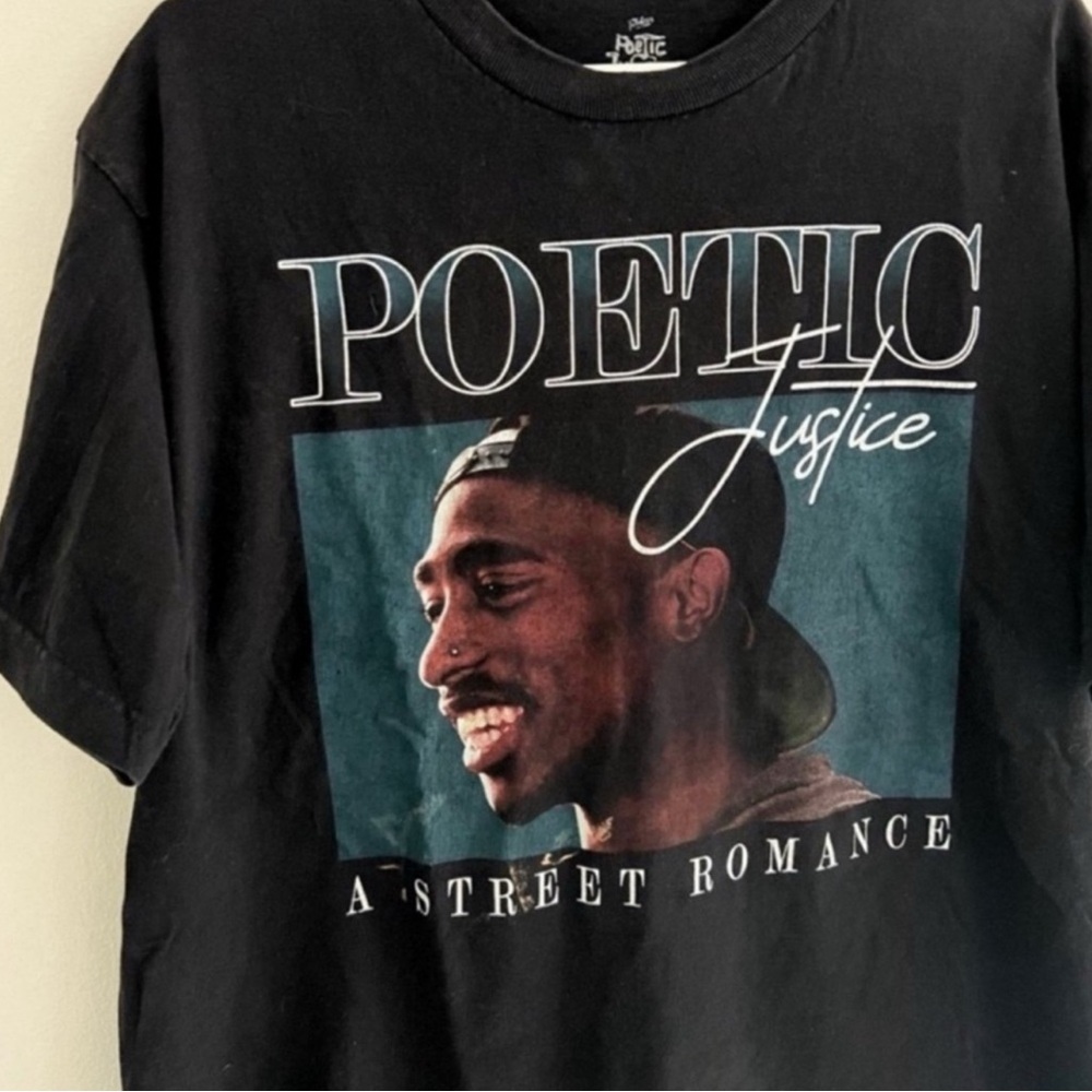 2Pac Poetic Justice Tee Large - Picture 2 of 3